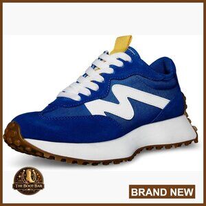 Women's Suede Sneakers with Platform Sole, True to Size, Retro Style